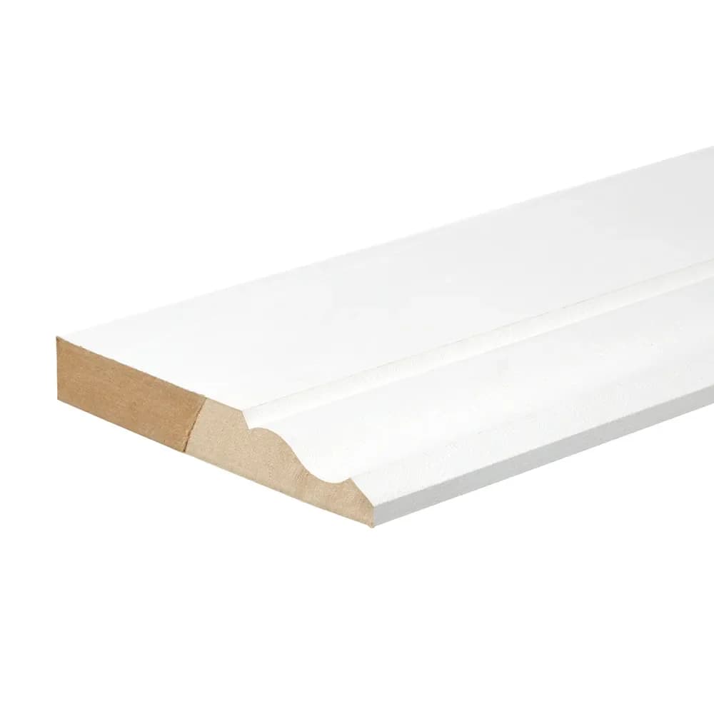 Ogee Primed MDF Skirting Board 18 x 119 x 4400mm